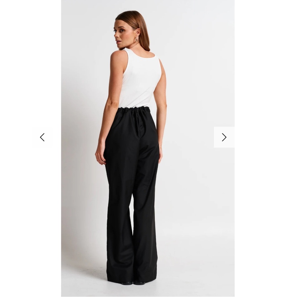 Apero Black Wide Leg Maternity Pants - Picture 5 of 10